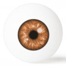 Brown Eye Funny Ping Pong Ball Brown Eye Funny Ping Pong Ball