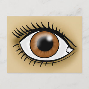 Brown Eye icon Postcard