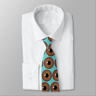 Brown Eye Iris Cool Eyeball Custom Neck Tie