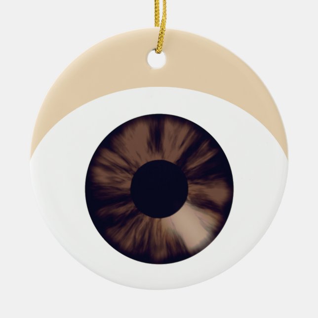 Brown Eye Ornament (Front)