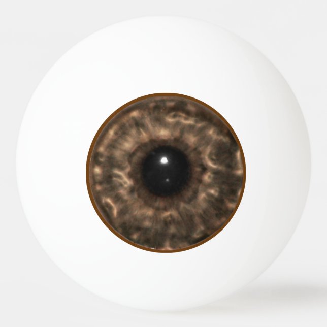 Brown Eyeball Ping-Pong Ball (Front)