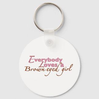 Brown Eyed Girl Keychain