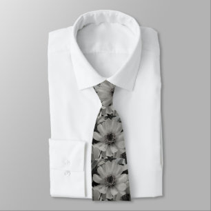 Brown Eyed Susan Flowers Neck Tie