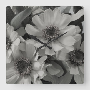 Brown Eyed Susan Flowers Square Wall Clock