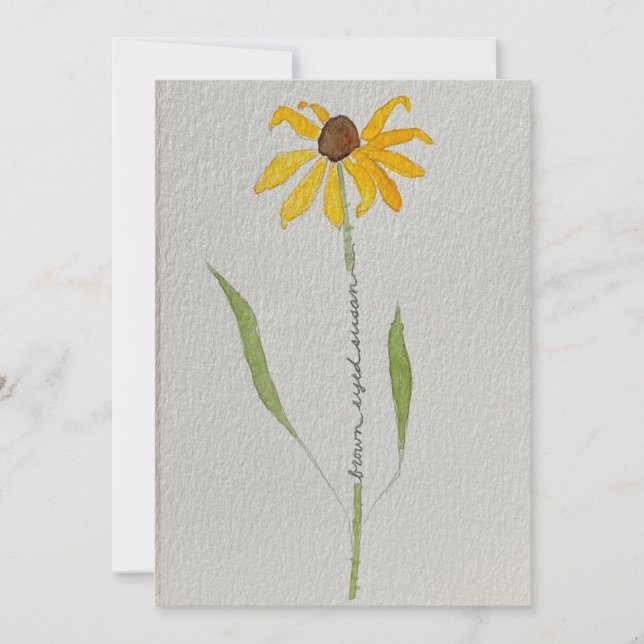 brown eyed susan  invitation (Front)