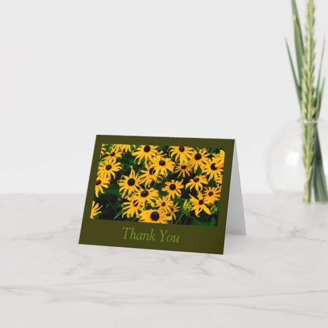 BROWN-EYED SUSANS / THANK YOU CARD (Front)