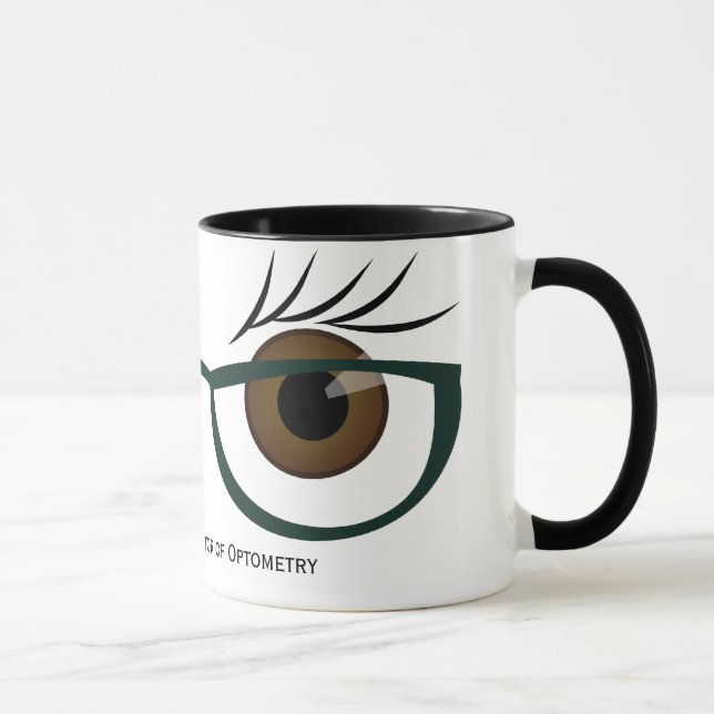 Brown Eyes and Glasses Mug (Right)