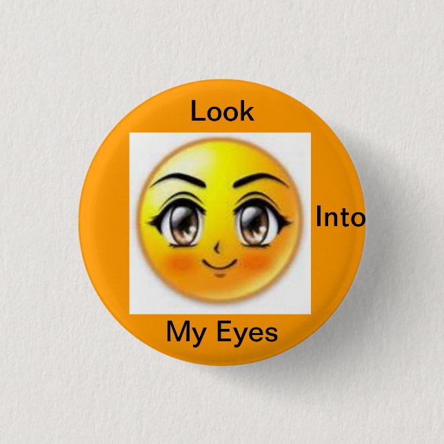 brown eyes button (Front)