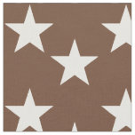 Brown Fabric with White Star Pattern