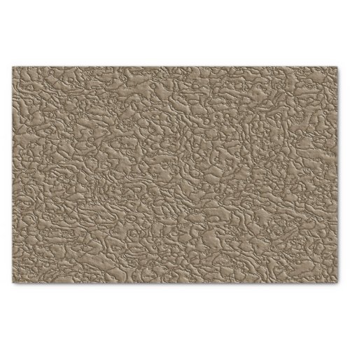 Brown Fake Leather Pattern Tissue Paper