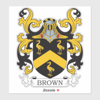 Brown Family Crest Sticker