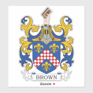 Brown Family Crest Sticker
