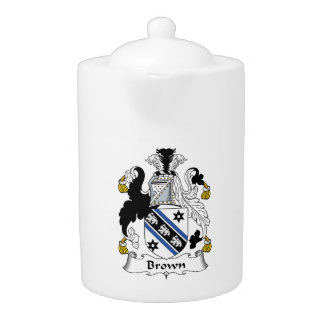 Brown Family Crest Teapot