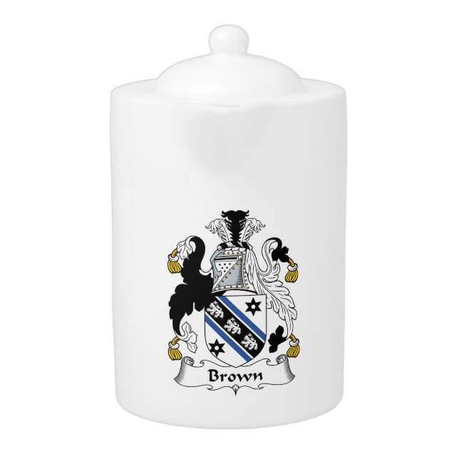 Brown Family Crest Teapot (Front)