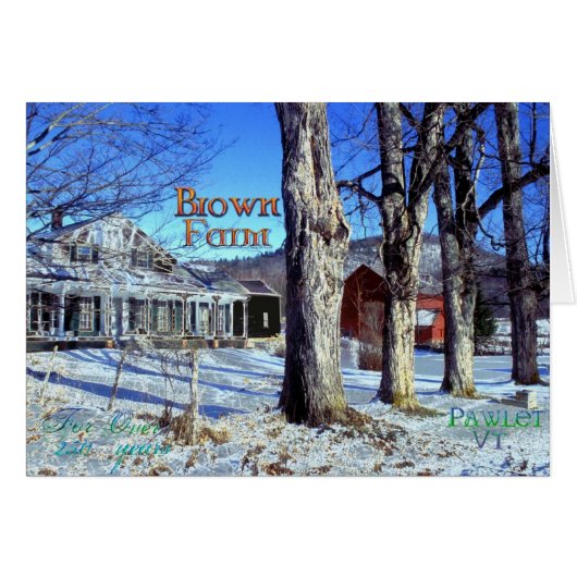 Brown Farm # 5 Cards (Front Horizontal)