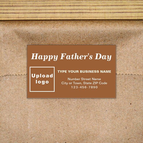 Brown Fathers Day Business Rectangle Sticker