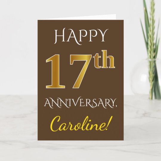 Happy 17th Anniversary Gifts on Zazzle