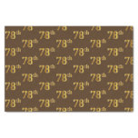 [ Thumbnail: Brown, Faux Gold 78th (Seventy-Eighth) Event Tissue Paper ]