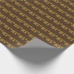 [ Thumbnail: Brown, Faux Gold 85th (Eighty-Fifth) Event Wrapping Paper ]