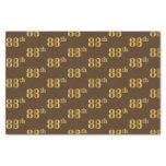 [ Thumbnail: Brown, Faux Gold 88th (Eighty-Eighth) Event Tissue Paper ]