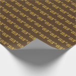 [ Thumbnail: Brown, Faux Gold 88th (Eighty-Eighth) Event Wrapping Paper ]