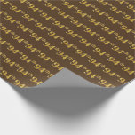 [ Thumbnail: Brown, Faux Gold 94th (Ninety-Fourth) Event Wrapping Paper ]