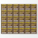 [ Thumbnail: Brown, Faux/Imitation Gold, "88th Birthday" Wrapping Paper ]