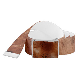 Brown Faux Leather Belt