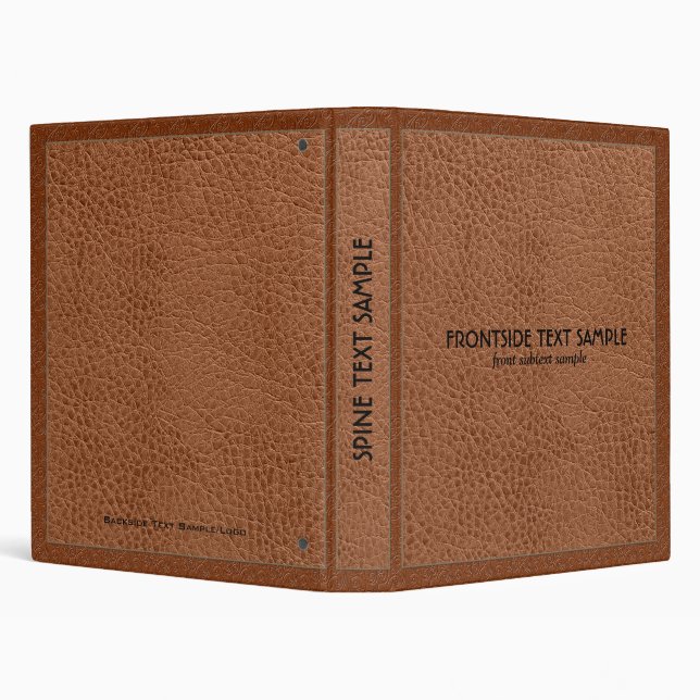 Brown Faux Leather Look Avery Binder 2 (Background)