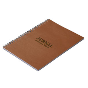 Brown Faux Leather Notebook