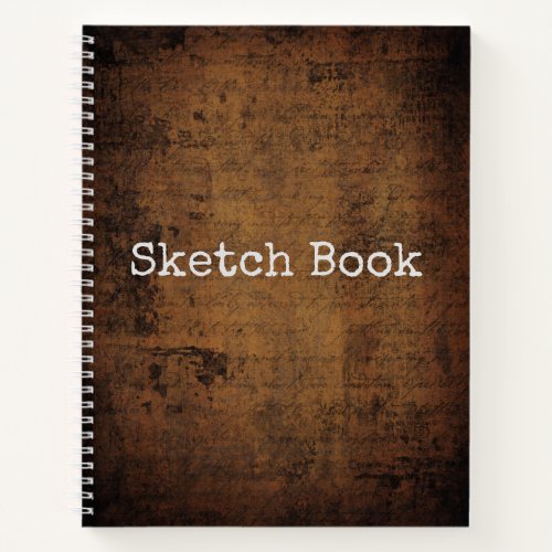 Brown Faux Leather Sketch Book