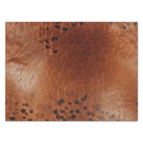 Brown Faux Leather  Tissue Paper