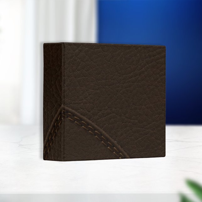 Brown Faux Leather Upholstery Binder (Creator Uploaded)