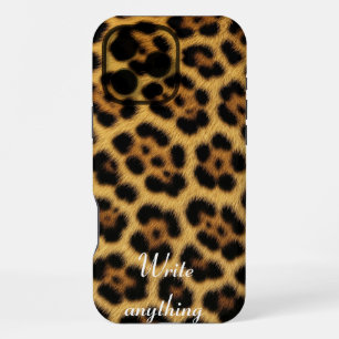 Brown Faux Tiger Fur Animal Print iPhone Case