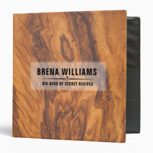Brown Faux Wood Texture Binder