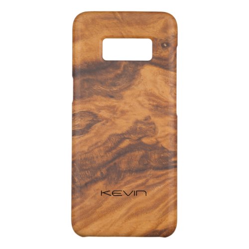 Brown Faux Wood Texture Modern Design Case_Mate Samsung Galaxy S8 Case