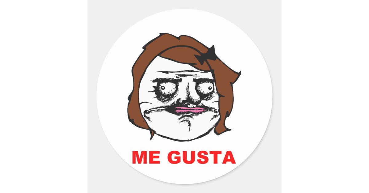 Me Gusta Face Stickers for Sale