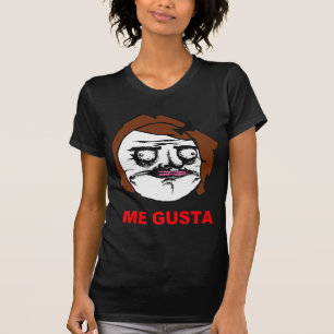 Brown Female Me Gusta Comic Rage Face Meme T-Shirt