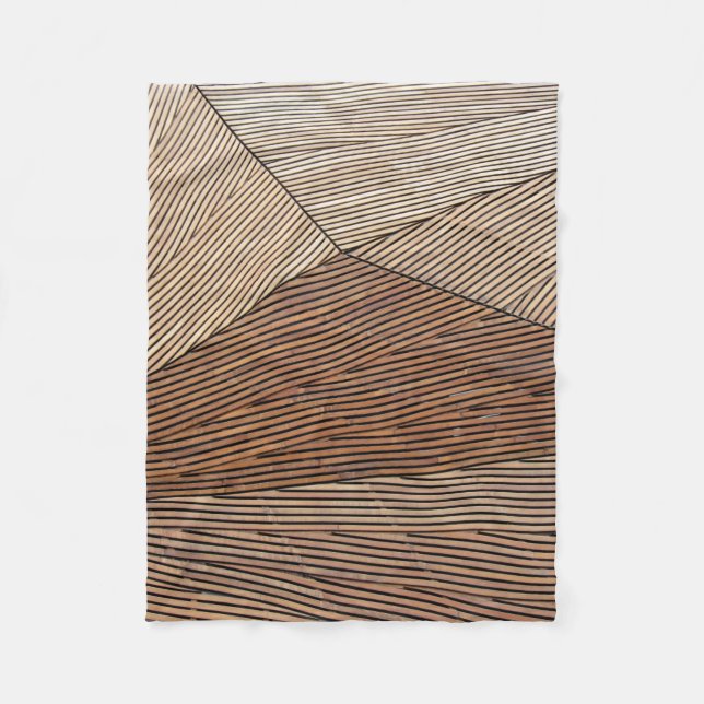 Brown field fleece blanket (Front)