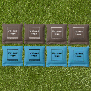 Brown First Set, Turquoise Second Set, Cornhole Bags