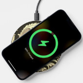 Brown Fleur Antique Pattern Wireless Charger (Phone)