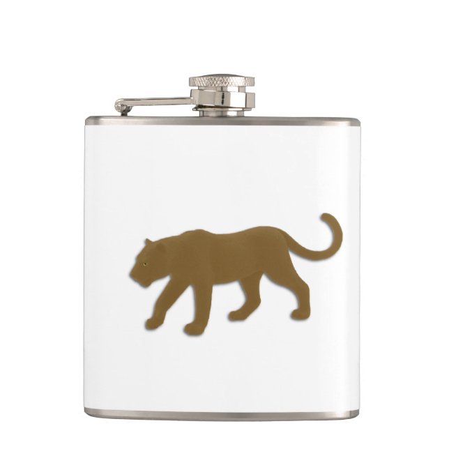 Brown Florida Panther Flask (Front)