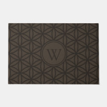 Brown Flower of Life - sacred geometry Monogram