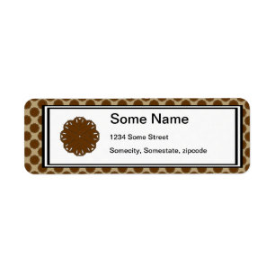 Brown Flower Ribbon by Kenneth Yoncich Label