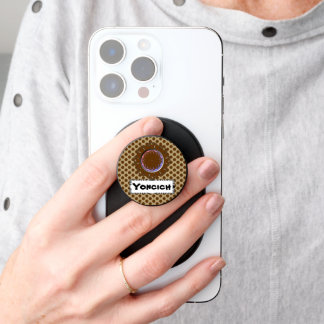 Brown Flower Ribbon by Kenneth Yoncich PopSocket