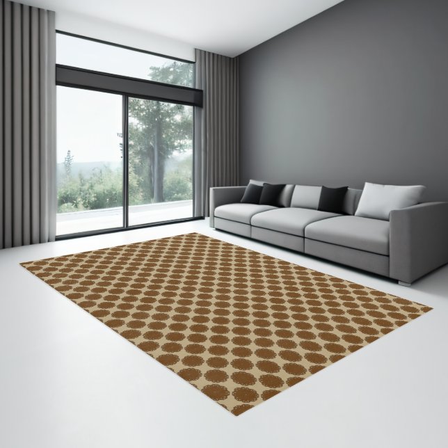 Brown Flower  Ribbon by Kenneth Yoncich Rug (Insitu (Indoor 3))