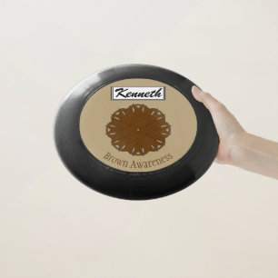 Brown Flower Ribbon by Kenneth Yoncich Wham-O Frisbee