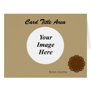 Brown Flower Ribbon Template by Kenneth Yoncich