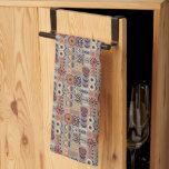 Brown Folk Art Kitchen Towel