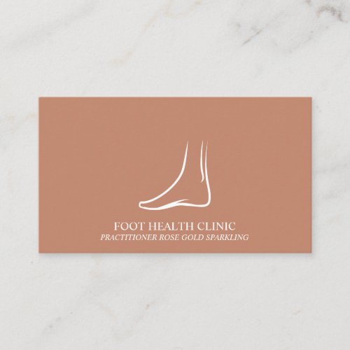 Brown Foot Cares Podiatry Practioner Doctor Business Card